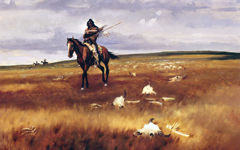 Where White Men Killed, 38 x 48, oil