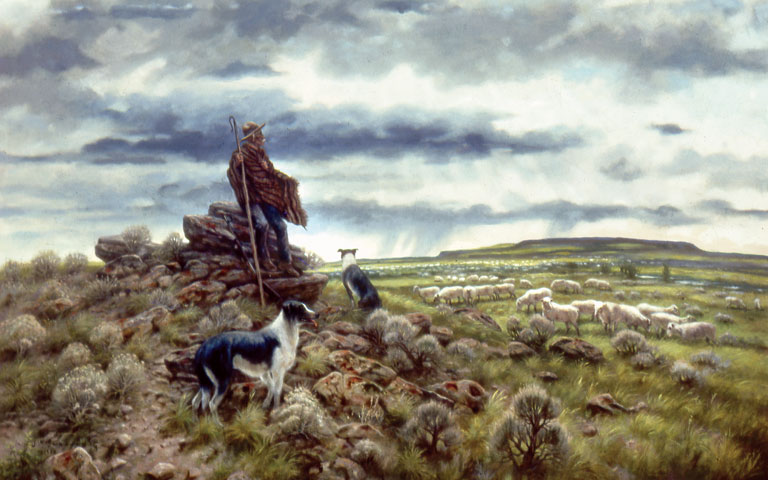 A Shepherd’s Cathedral, 4’ x 5’, oil